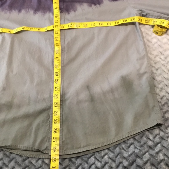 Mens 725 Original long sleeve shirt, Size M, Colour Grey Black and Purple ombré - Picture 4 of 10